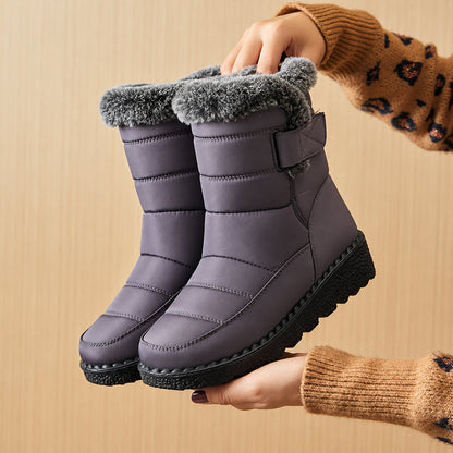 Bottes de neige isolées antidérapantes pour femmes