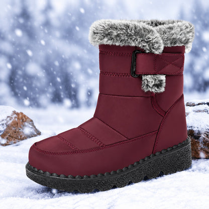 Bottes de neige isolées antidérapantes pour femmes