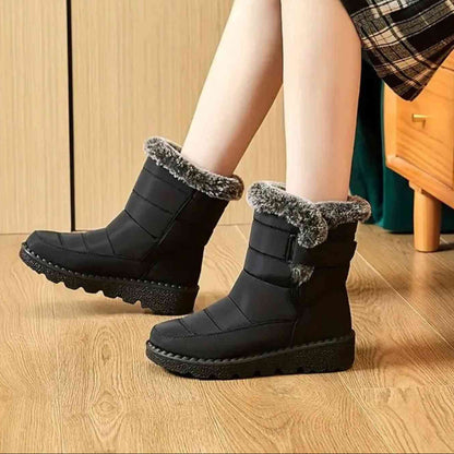 Bottes de neige isolées antidérapantes pour femmes
