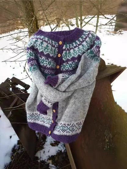 Naomie | Cardigan islandais vintage