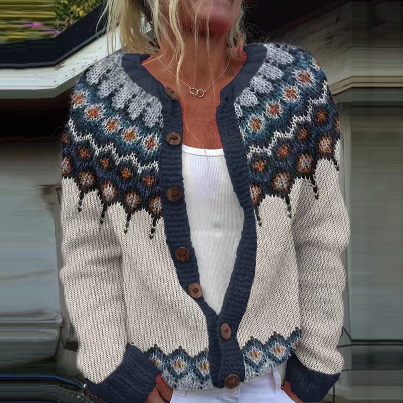 Kylie | Cardigan Islandais Vintage