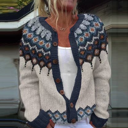 Kylie | Cardigan Islandais Vintage