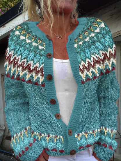 Serenity | Cardigan Islandais Vintage