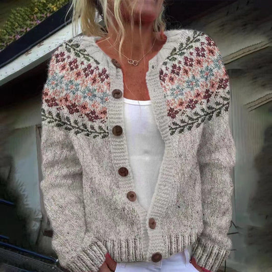 Madelyne | Cardigan islandais vintage
