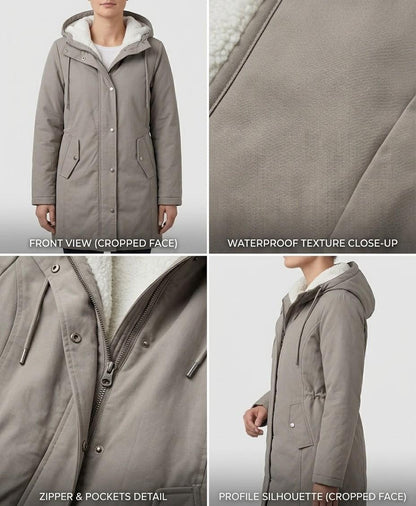 Women’s Cozy Hooded Weatherproof Coat