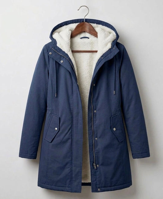 Manteau chaud et imperméable à capuche pour femme