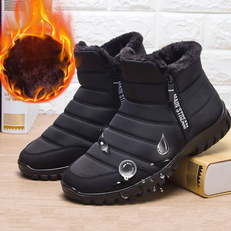 Chaussures d'hiver isolées antidérapantes