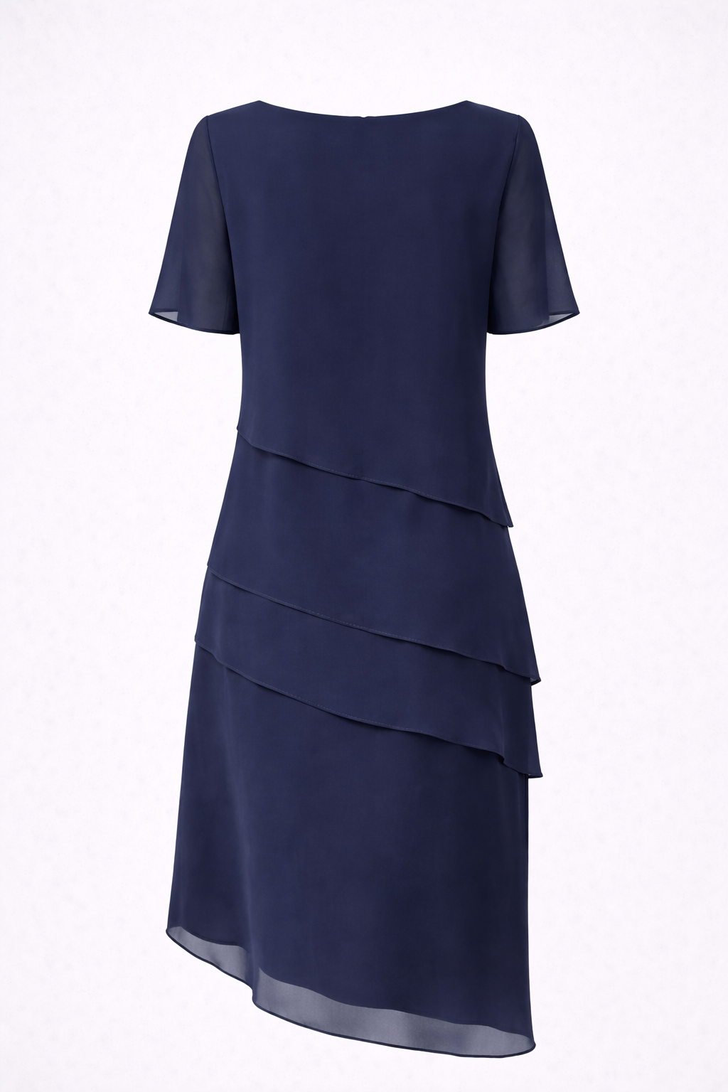 Elara | Robe midi en mousseline à superpositions