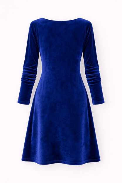 Isabella | Robe drapée en velours