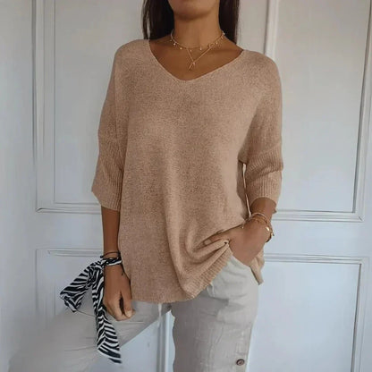 Noelia | Pull léger décontracté à col en V