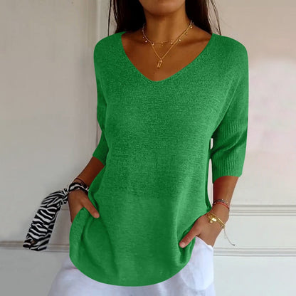 Noelia | Pull léger décontracté à col en V