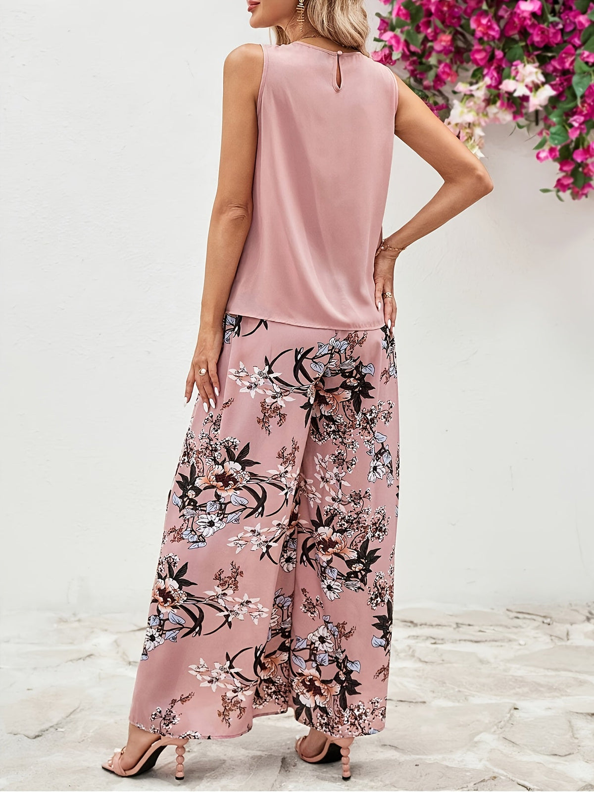 Erica | Ensemble fleuri rose