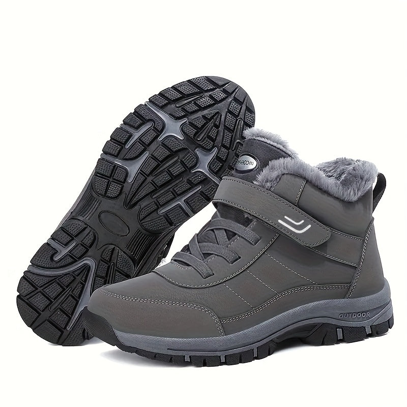 Women’s Plush-Lined Lace-Up Ankle Snow Boots