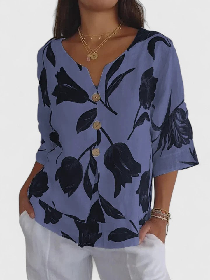 Zaria | Blouse confortable à col en V