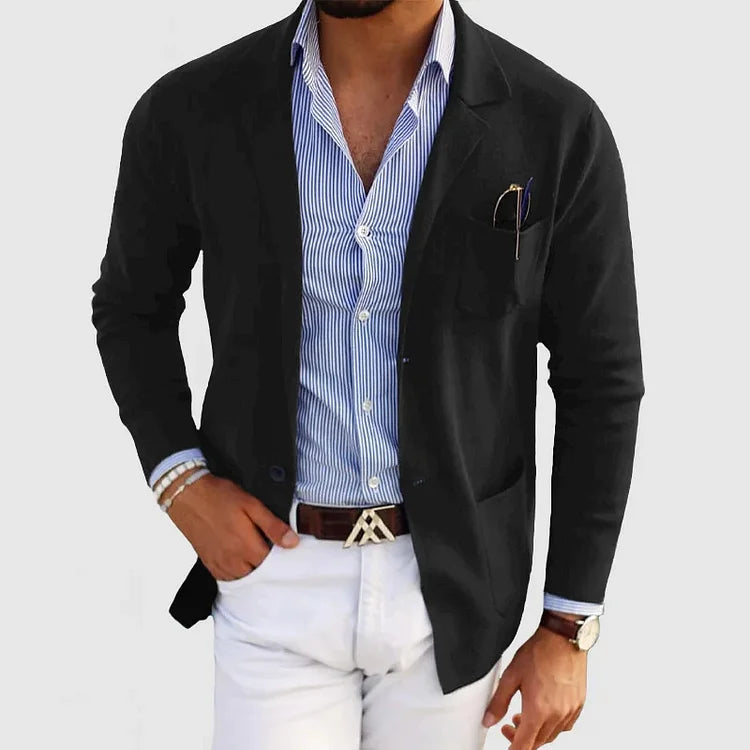 Blazer stretch coupe décontractée pour homme