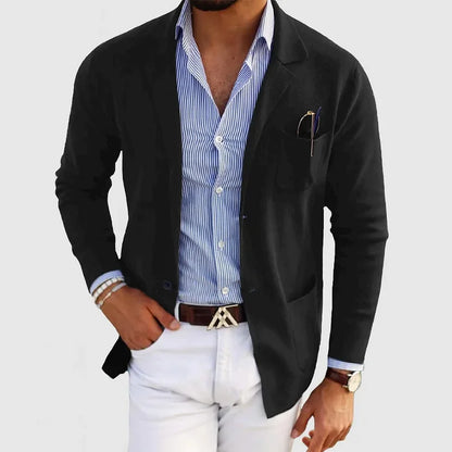 Blazer stretch coupe décontractée pour homme