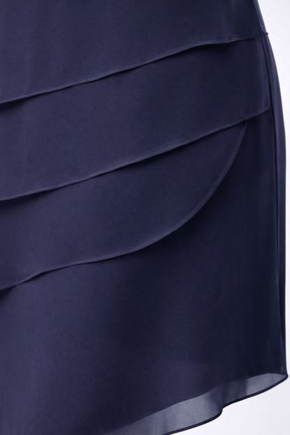 Elara | Robe midi en mousseline à superpositions