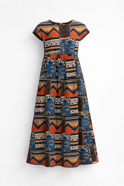 Naomi | Robe longue bohème en patchwork