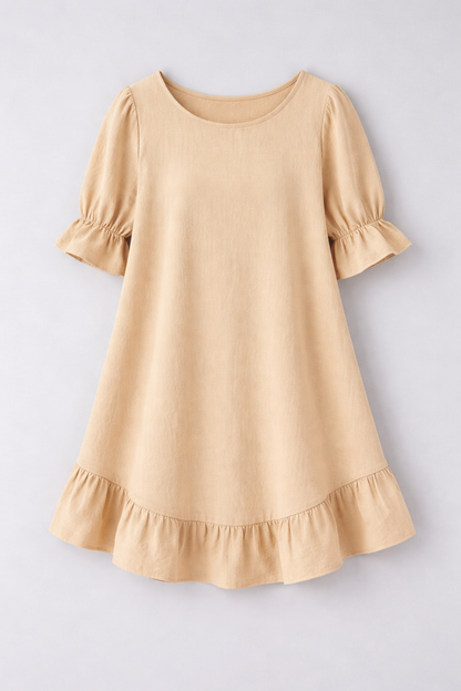 Livia | Mini-robe à ourlet volanté