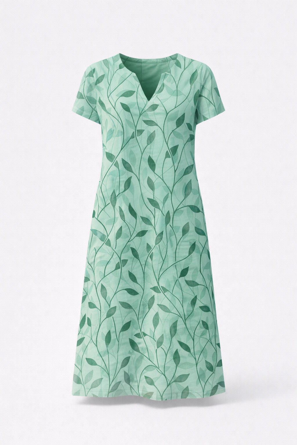 Clara | Robe midi à imprimé botanique