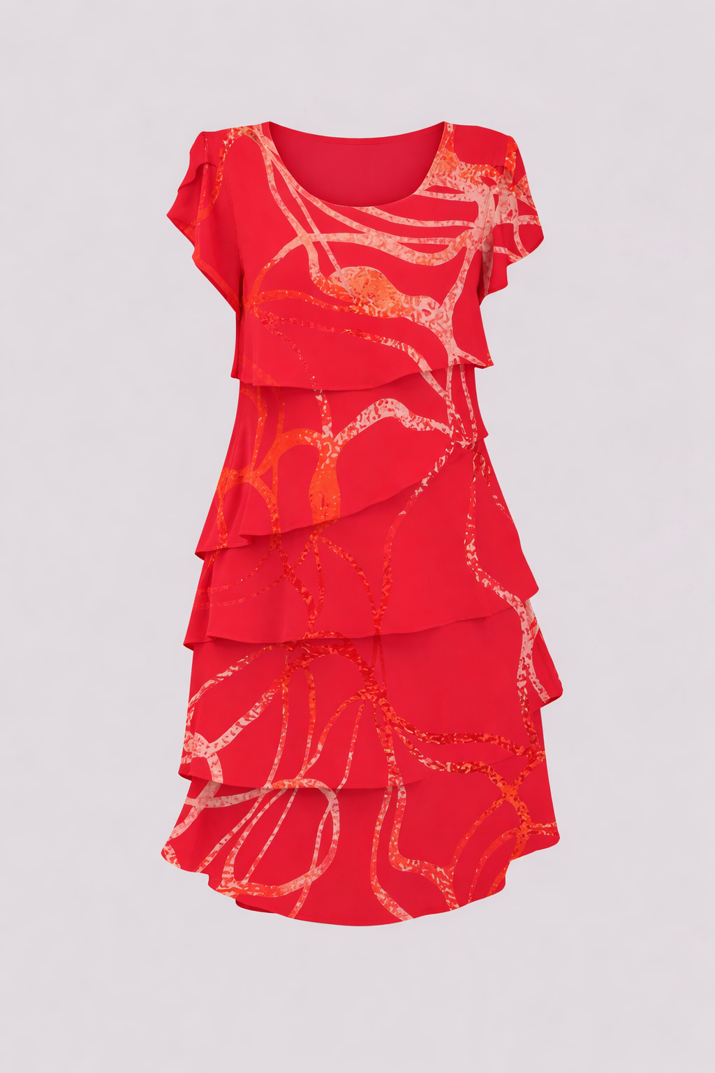 Sabrina | Robe en mousseline de soie superposée