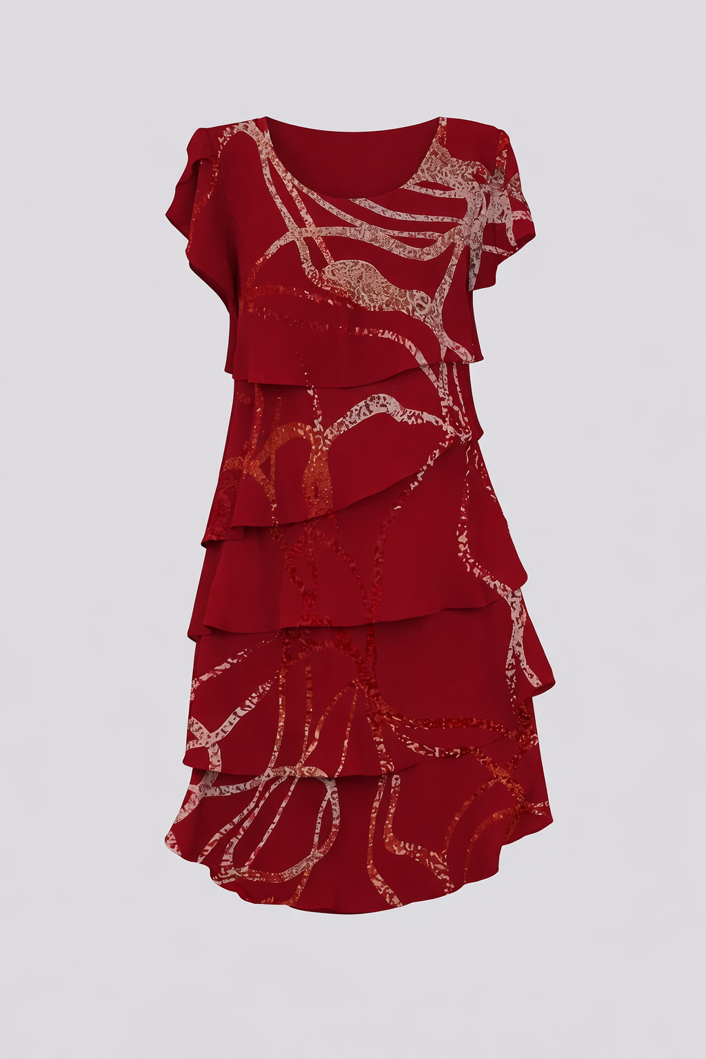 Sabrina | Robe en mousseline de soie superposée