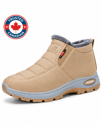 Sianna™ | Bottines à enfiler matelassées et imperméables beiges