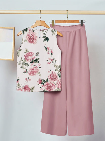 Kristen | Ensemble deux pièces à imprimé floral