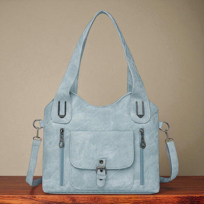 Women’s Light Blue Detachable Strap Shoulder Bag