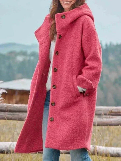 Veste longue chaude d’hiver pour femme