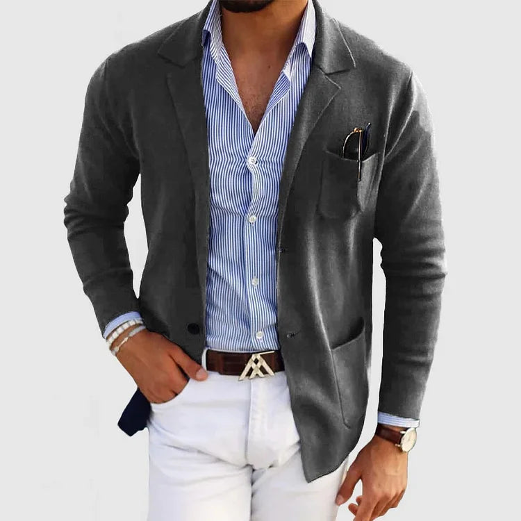 Blazer stretch coupe décontractée pour homme