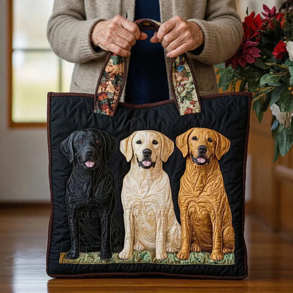 Sac fourre-tout artisanal - Trois Labradors