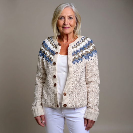 Peyton | Cardigan islandais vintage