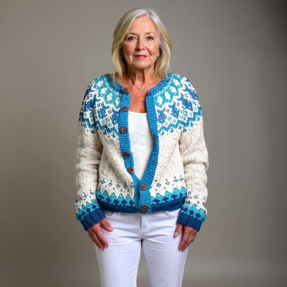 Eva | Cardigan Islandais Vintage