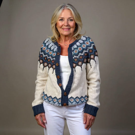 Kylie | Cardigan Islandais Vintage
