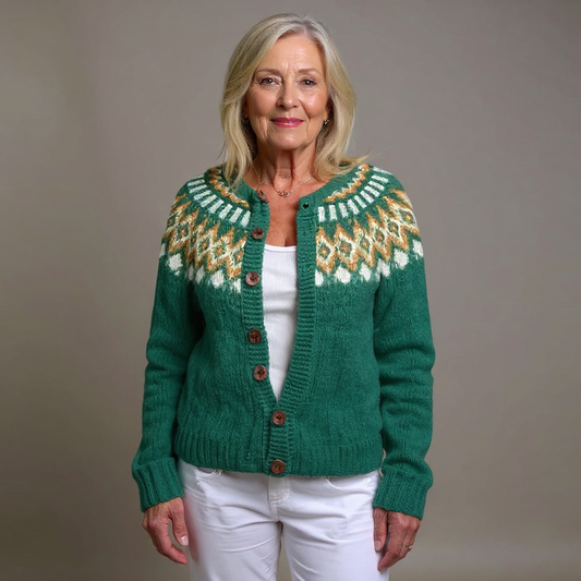 Natalia | Cardigan islandais vintage