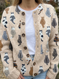 Sarah® | Gilet à motif chat
