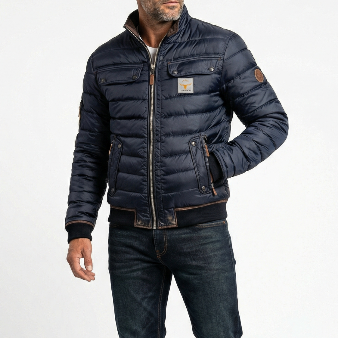 Veste de mi-saison vintage légère pour homme
