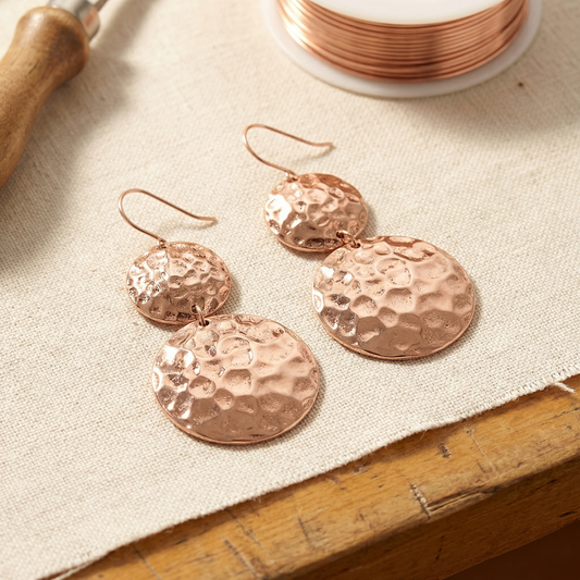 Boucles d’oreilles en cuivre Sundrop