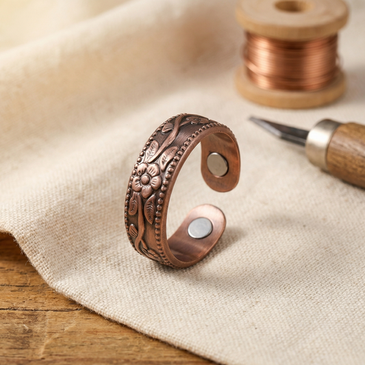 Bague en cuivre Blossom