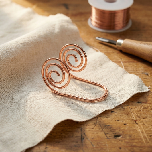 Spirale manuelle en cuivre Volute
