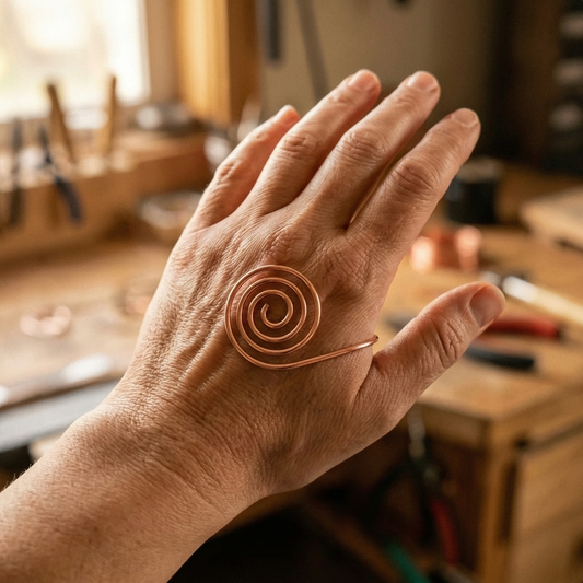 Spirale manuelle en cuivre Volute