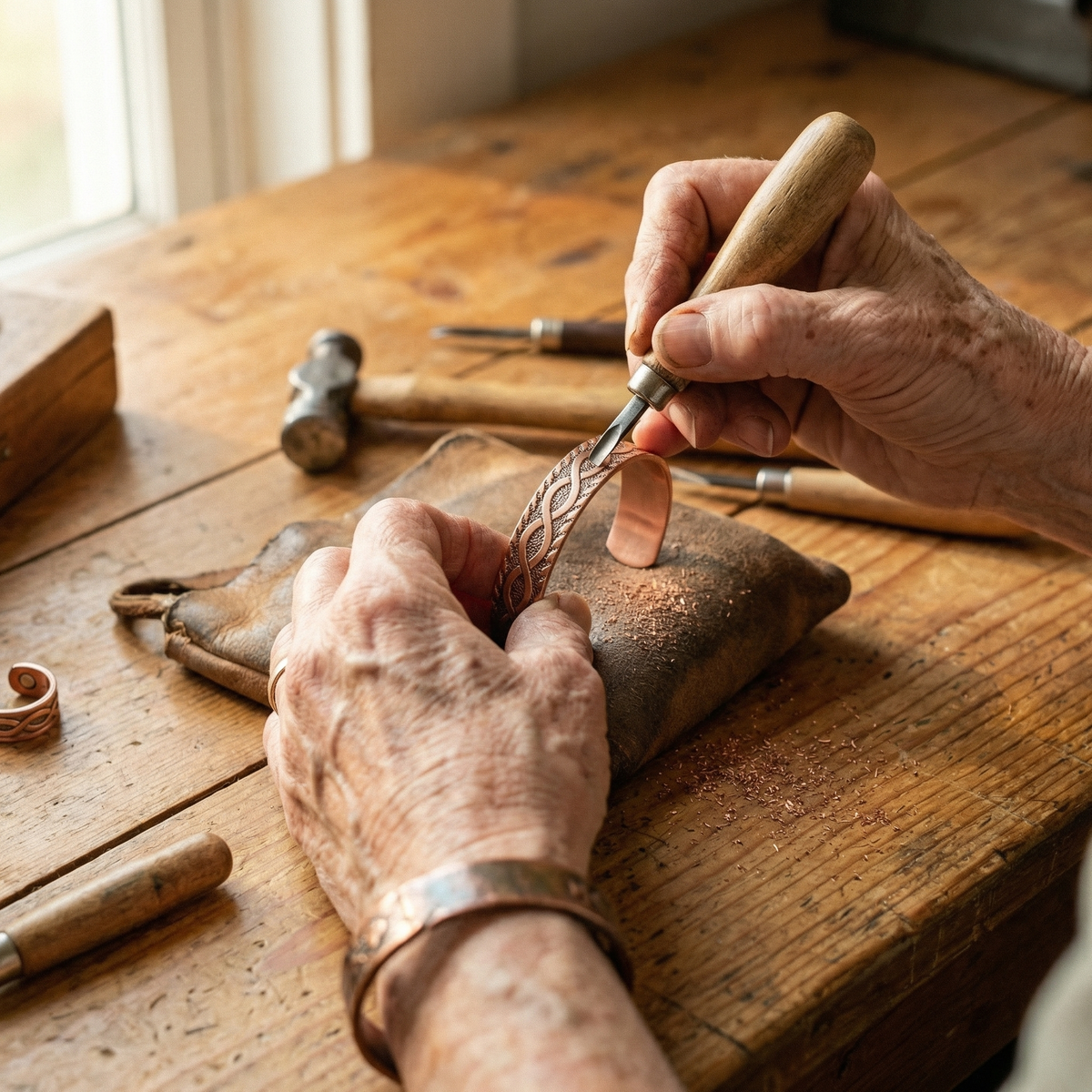 Ensemble en cuivre à emboîtement