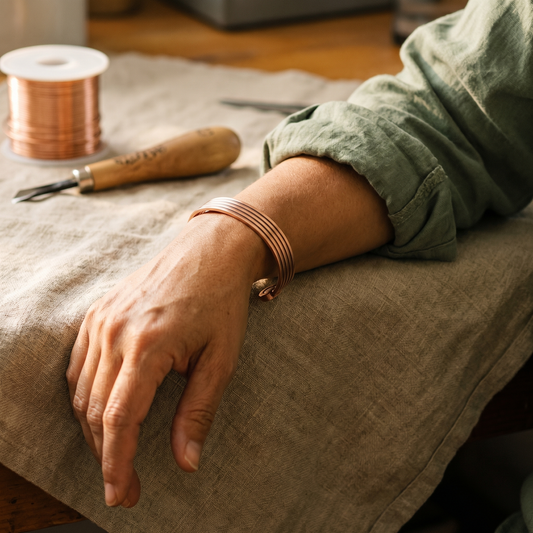 Bracelet en cuivre pour terrasse