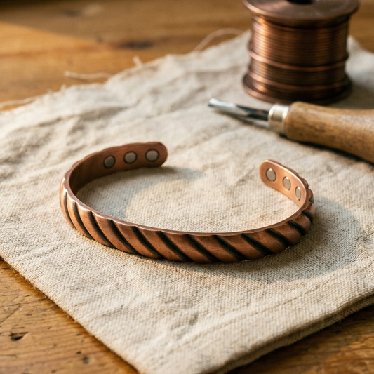 Bracelet en cuivre pour flûtiste