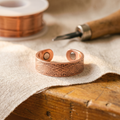 Bague en cuivre avec cadran solaire