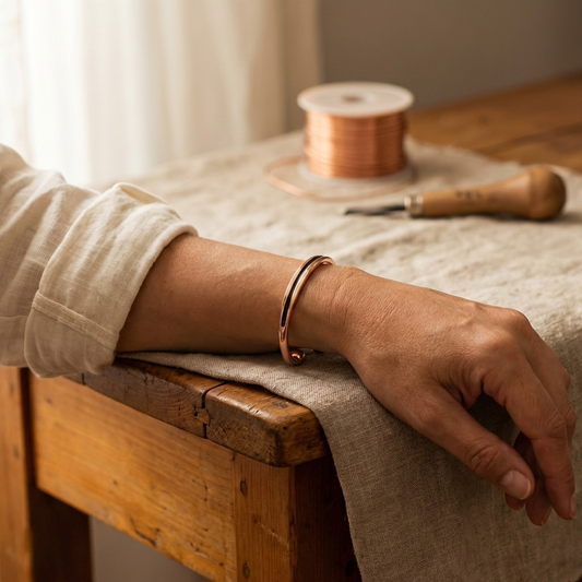 Bracelet en cuivre pour la colonne vertébrale