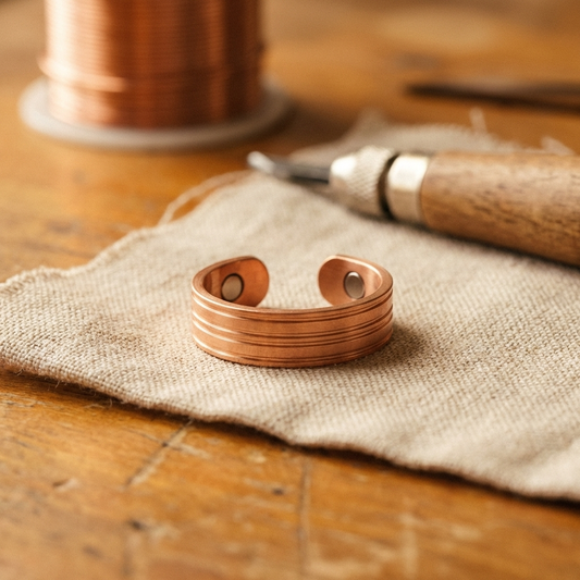 Bague en cuivre Furrow