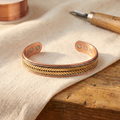 Bracelet en cuivre motif gerbe