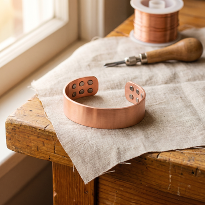 Bracelet en cuivre ardoise